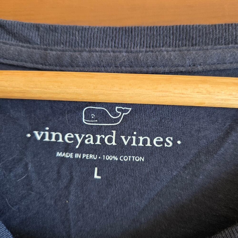 Vineyard Vines Happy Thanksgiving Turkey Fall Long Sleeve Shirt Tshirt Large Top - Picture 3 of 5